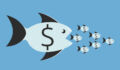 Big fish eating smaller fish