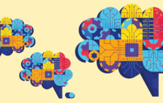 Brains illustrations, depicting artificial intelligence and generative AI