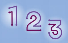 Numbers one two and three