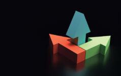 A red, blue and green arrow representing the three dimensional axes