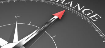 Change business decision target compass