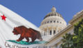 CalSTRS eyes dynamic one-fund approach for 2026 Photo of a faded California state flag laid over the California Capitol.