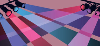 Stage lights in different colours