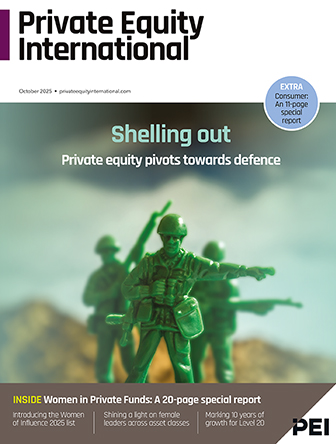 Private Equity International October 2025 magazine cover