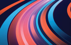 Five routes to success for AI-savvy operating teams Red and blue speed-blurred lines curve to the right