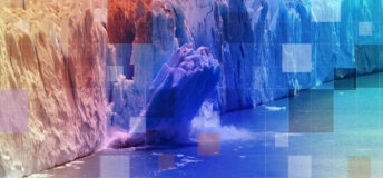 Climate change is causing glaciers to melt and fall into the ocean, to illustrate the Private Markets 2030 Sustainability theme