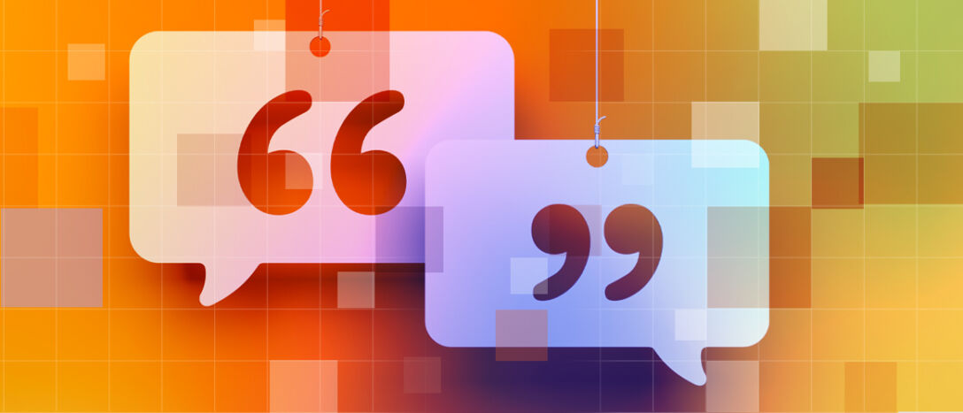 Quote boxes to represent communications for the Private Markets 2030 Sustainability theme