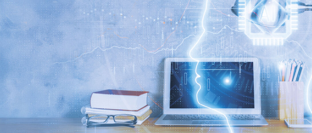book, laptop, pencils, AI_T9