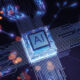 Photo of an AI microchip.