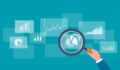 Six charts on Florida SBA’s private equity programme Image of a person using a magnifying glass to analyze charts.