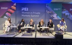 Panellists on stage at PEI Group's Women in Private Markets Summit 2025