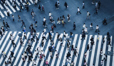 Japan pedestrian crossing