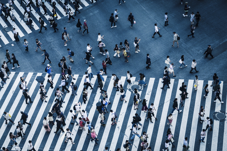 Japan pedestrian crossing