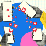 Social media influencer online smart phones