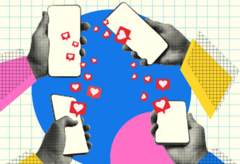 Social media influencer online smart phones