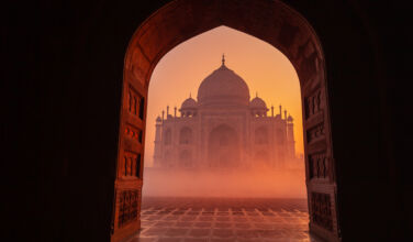 Taj Mahal at Sunrise, India