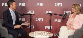 PEI's Adam Le with CPPIB's Caitlin Gubbels