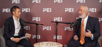 Bain's Hugh MacArthur with PEI's Adam Le at Nexus 2026