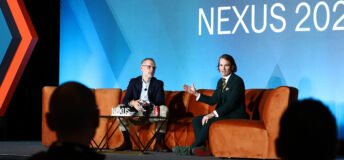 Hellman & Friedman's Patrick Healy with PEI's Philip Borel