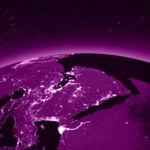 Side Letter: Gulf disruption View of earth from space in PEI purple