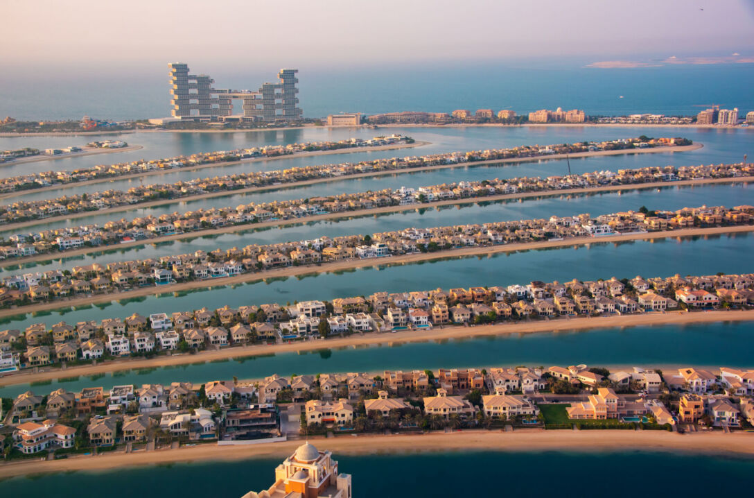 Palm Jumeirah island in Dubai