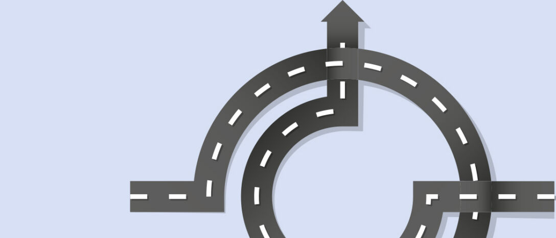 Road, roundabout, arrow, direction, circling, intersecting, T9