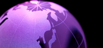 An animated image of planet earth