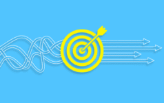 Arrow into target