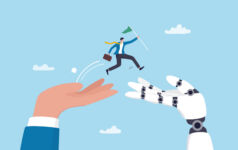 Illustration of the concept of adopting AI.