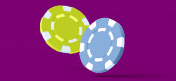 An illustration of two poker chips