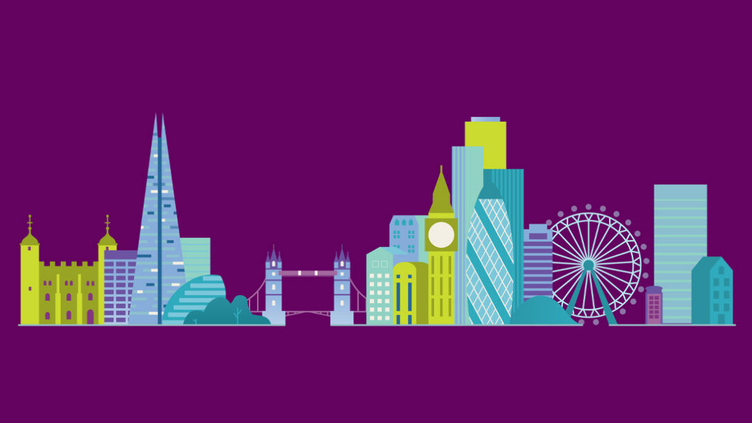 Illustration of the London skyline