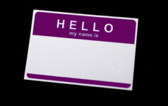 Side Letter: Sustainable retreat name tag